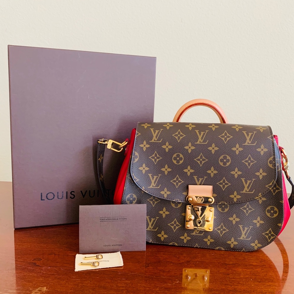 💯 Authentic Louie Vuitton Eden MM Mono Rouge